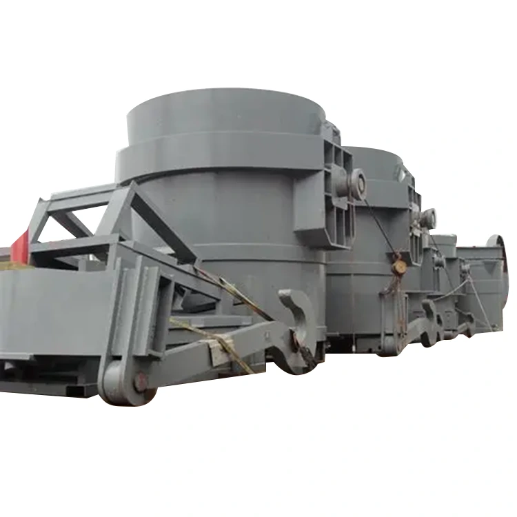 Kantelbare stalen pollepel